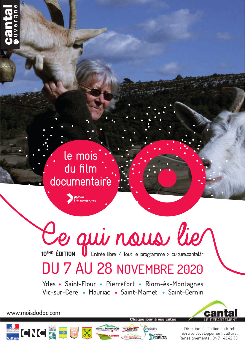 Affiche Mois du film documentaire 2020 Cantal