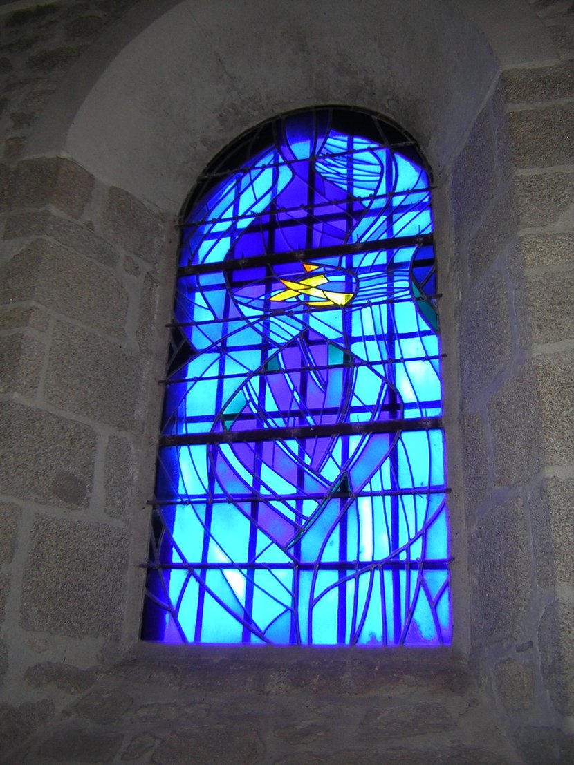 vitraux église ste Anne Cayrols 4